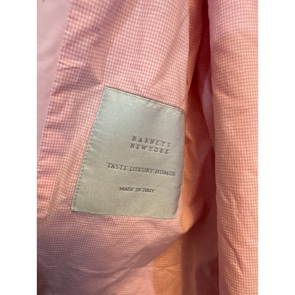 Barneys New York Pink Double-Breasted Trench Coat With Belt Size 8/42 - Picture 5 of 9